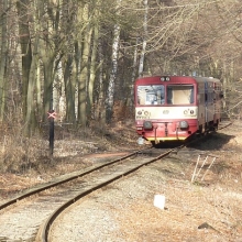 Lesní přejezd mezi Střelnou a Dubím, 22.2.2014