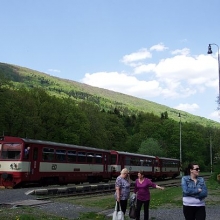 Odjezd vlaku 26804 ze stanice Osek město dne 7. 5. 2016 