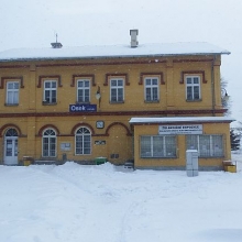 Na rozdíl od předchozích zim i ve stanici Osek město byl 15.1.2017 nějaký sníh 